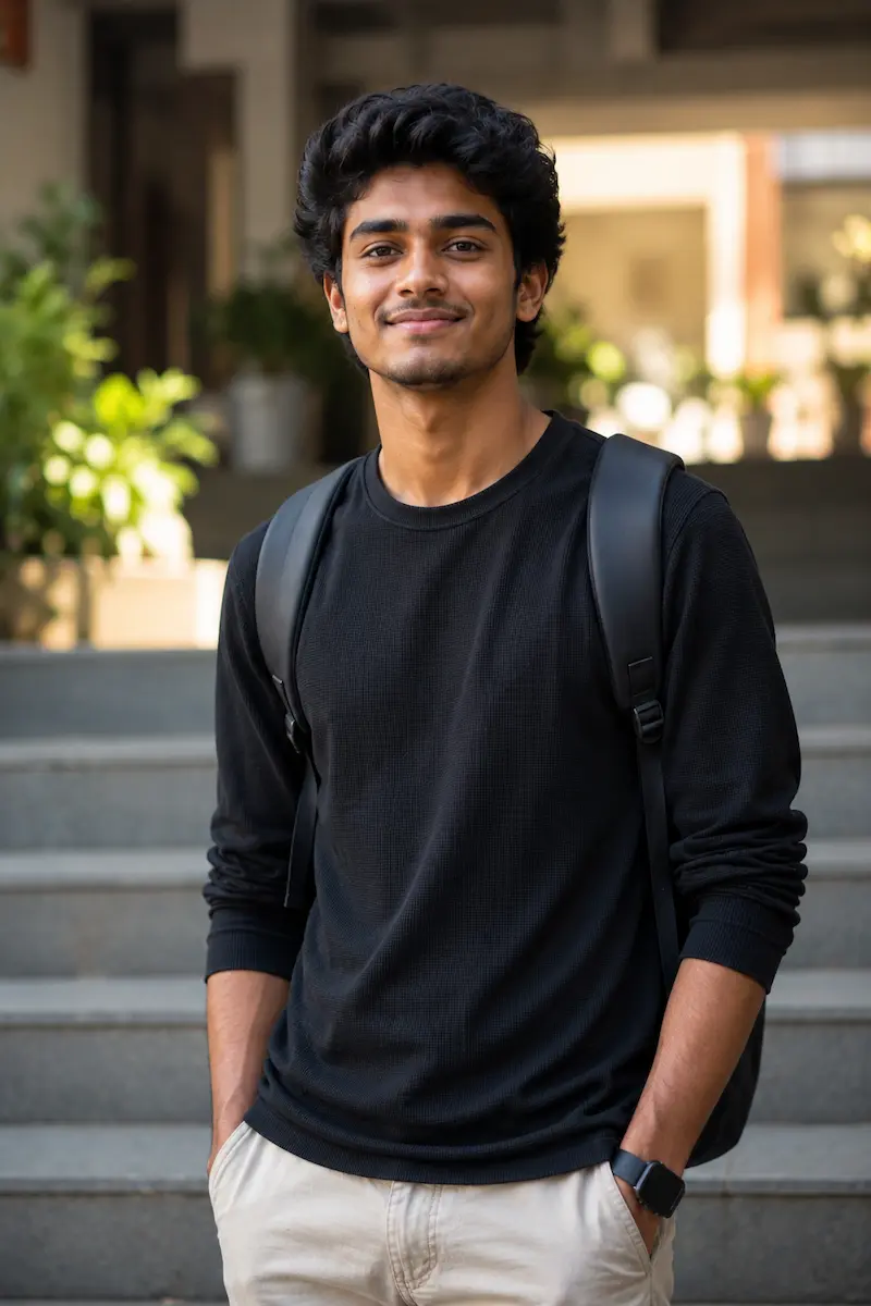 A BlueTick CS fresher student